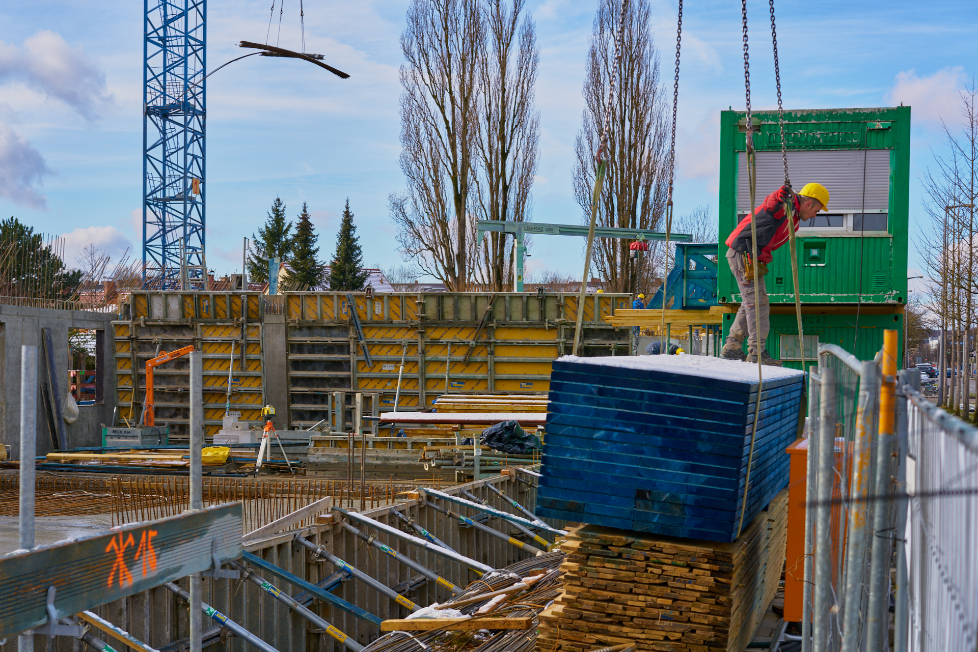 Baustelle Maikäfersiedlung in Neuperlach 06.02.2018 Photographer: Gelbmann