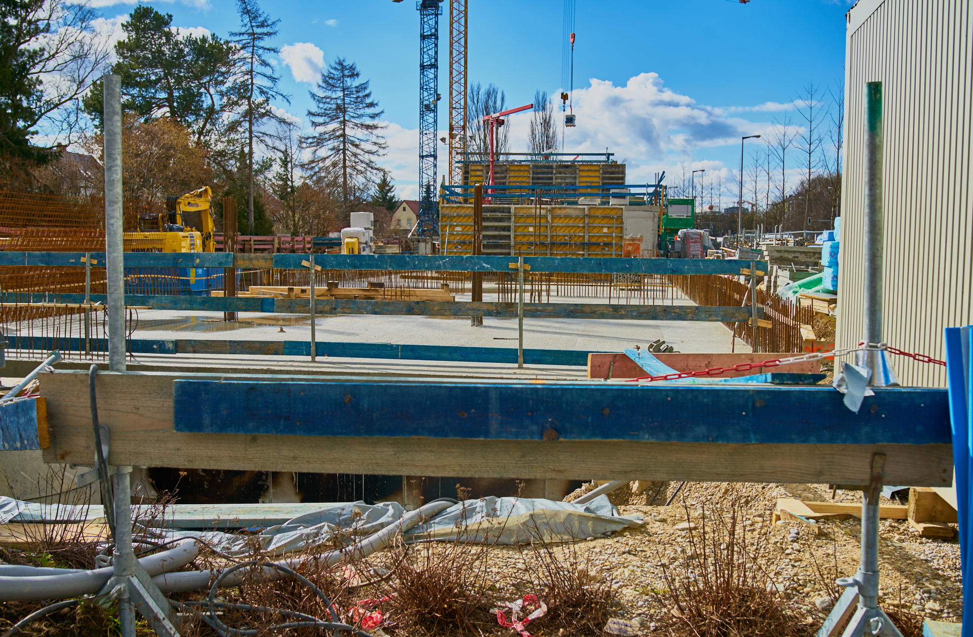 16.03.2018 - Baustelle Maikäfersiedlung in der Bad-Schachener-Straße in Neuperlach