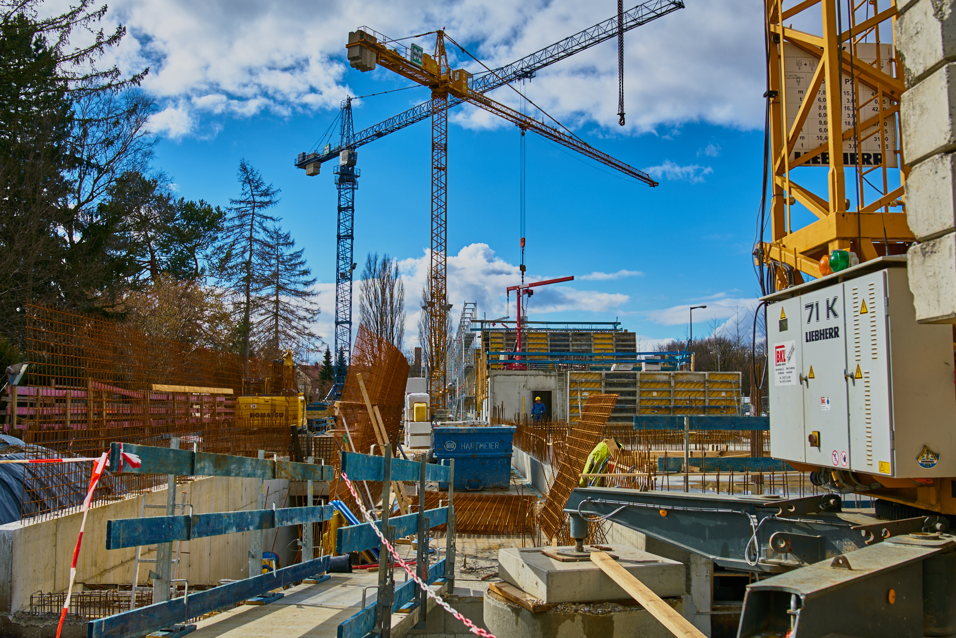 16.03.2018 - Baustelle Maikäfersiedlung in der Bad-Schachener-Straße in Neuperlach