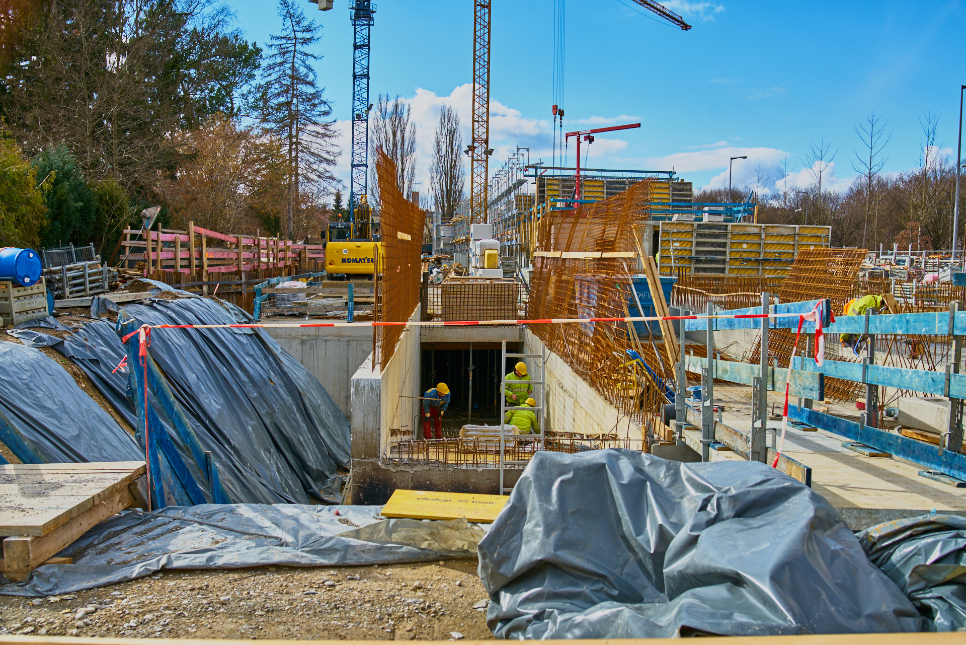16.03.2018 - Baustelle Maikäfersiedlung in der Bad-Schachener-Straße in Neuperlach