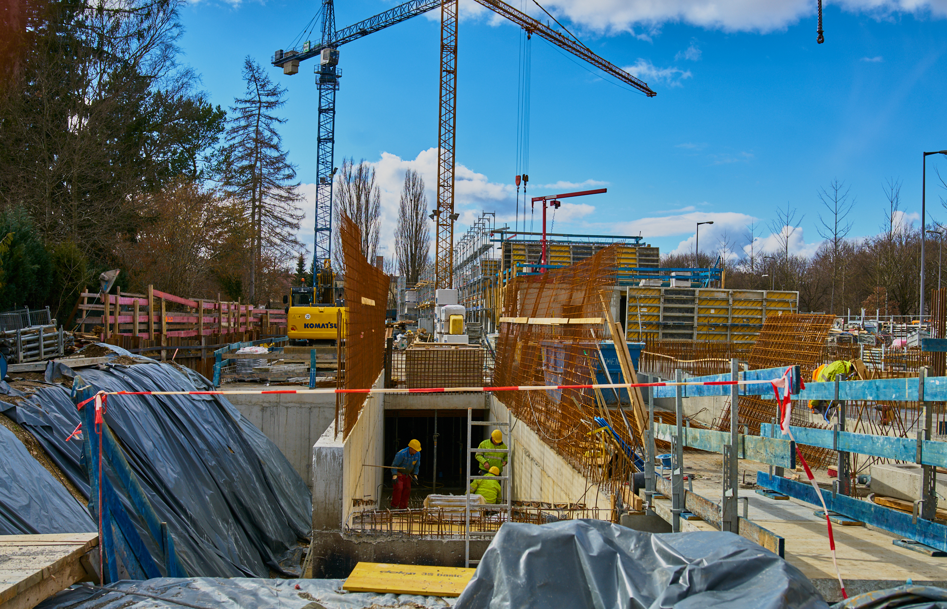 16.03.2018 - Baustelle Maikäfersiedlung in der Bad-Schachener-Straße in Neuperlach