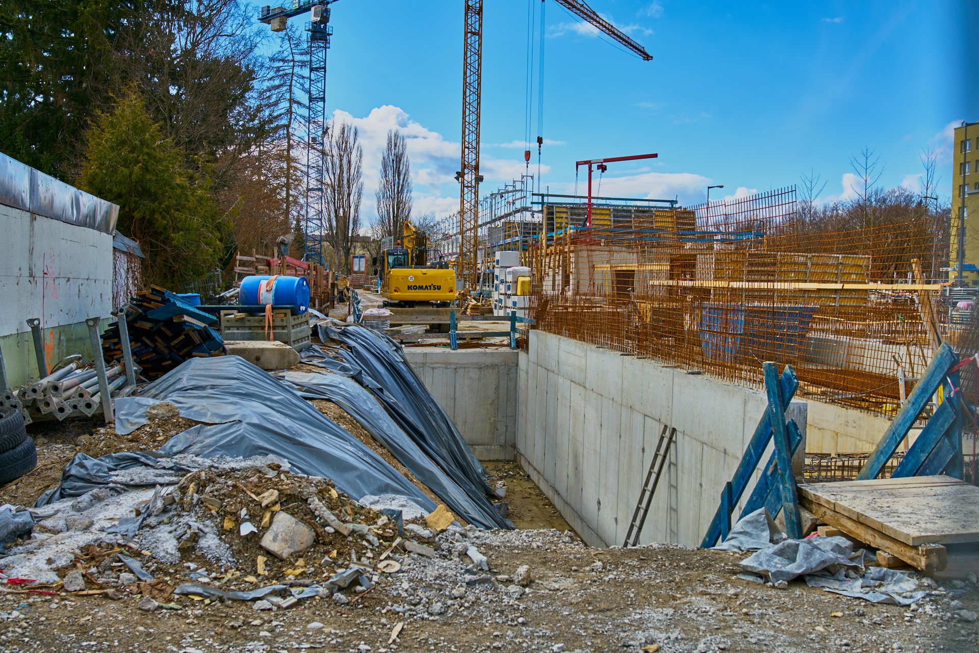 16.03.2018 - Baustelle Maikäfersiedlung in der Bad-Schachener-Straße in Neuperlach