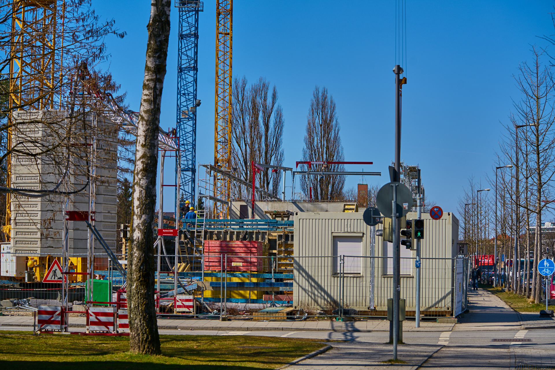 24.03.2018 - Baustelle Maikäfersiedlung in der Bad Schachener Straße in Neuperlach
