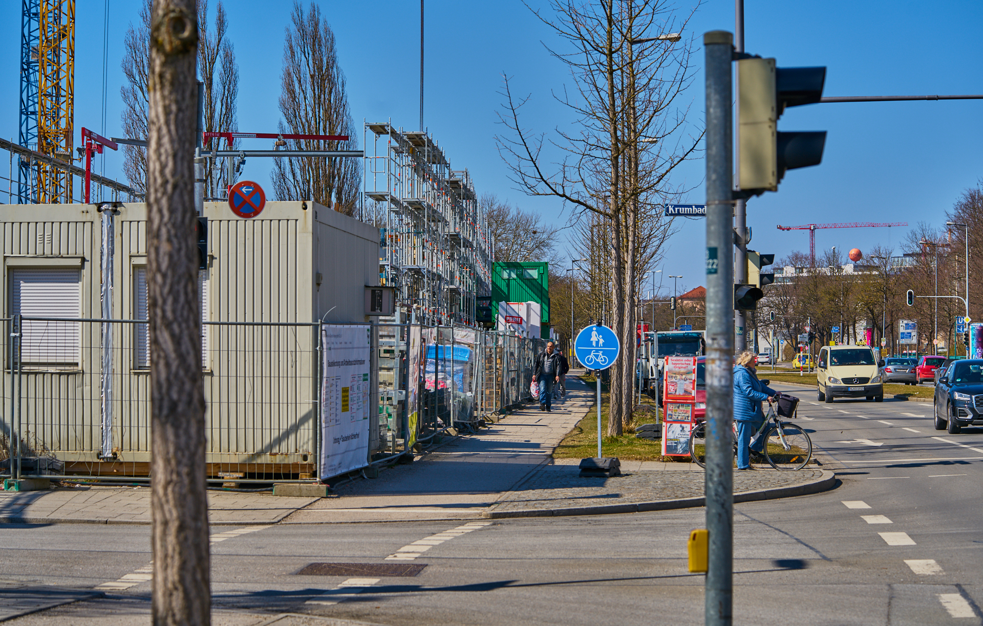 24.03.2018 - Baustelle Maikäfersiedlung in der Bad Schachener Straße in Neuperlach