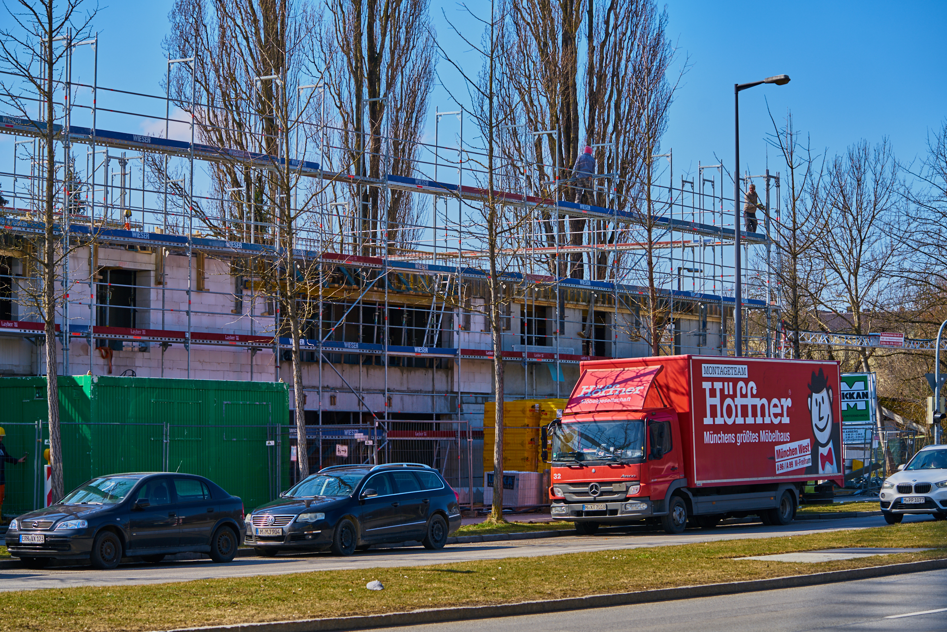 24.03.2018 - Baustelle Maikäfersiedlung in der Bad Schachener Straße in Neuperlach