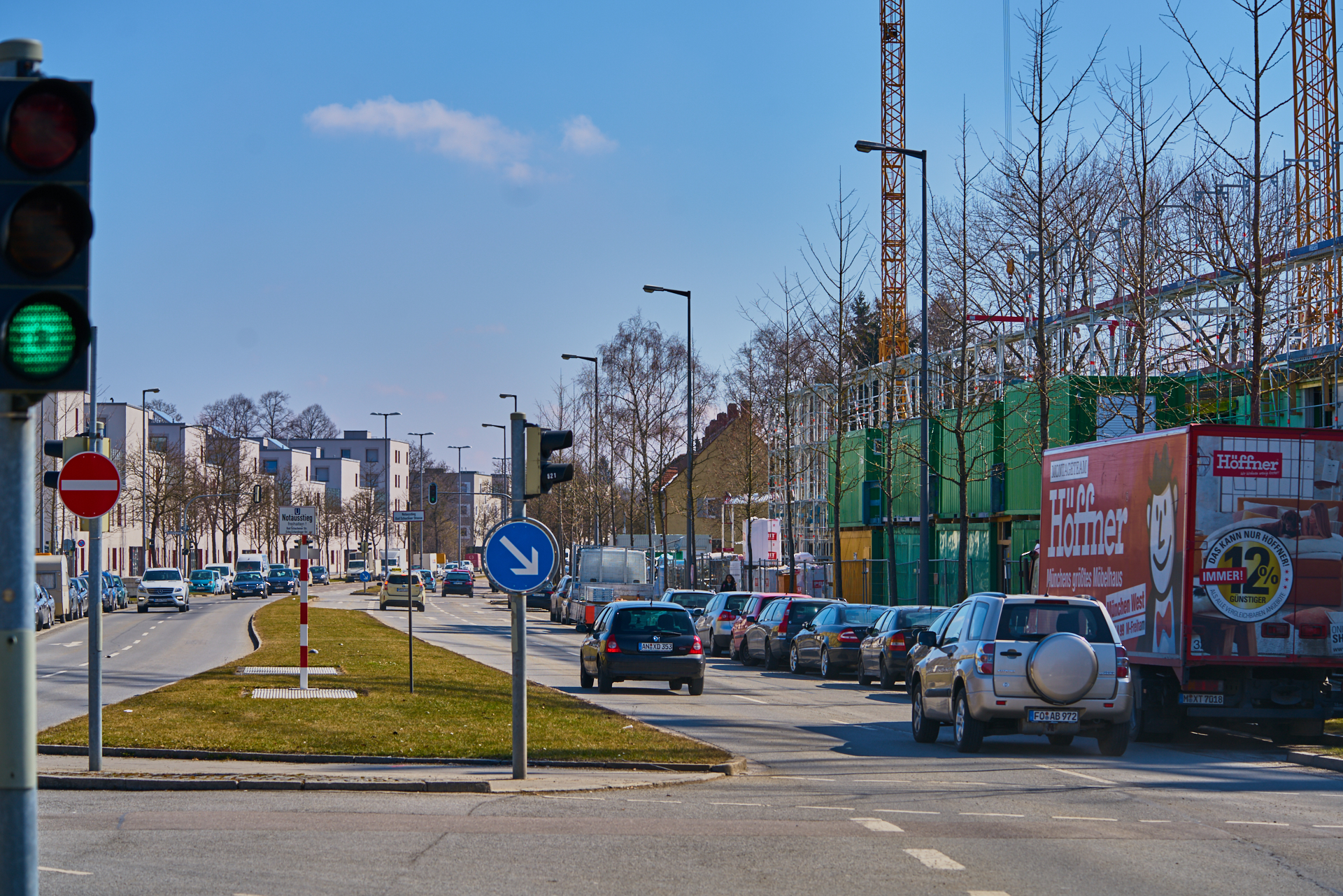 24.03.2018 - Baustelle Maikäfersiedlung in der Bad Schachener Straße in Neuperlach