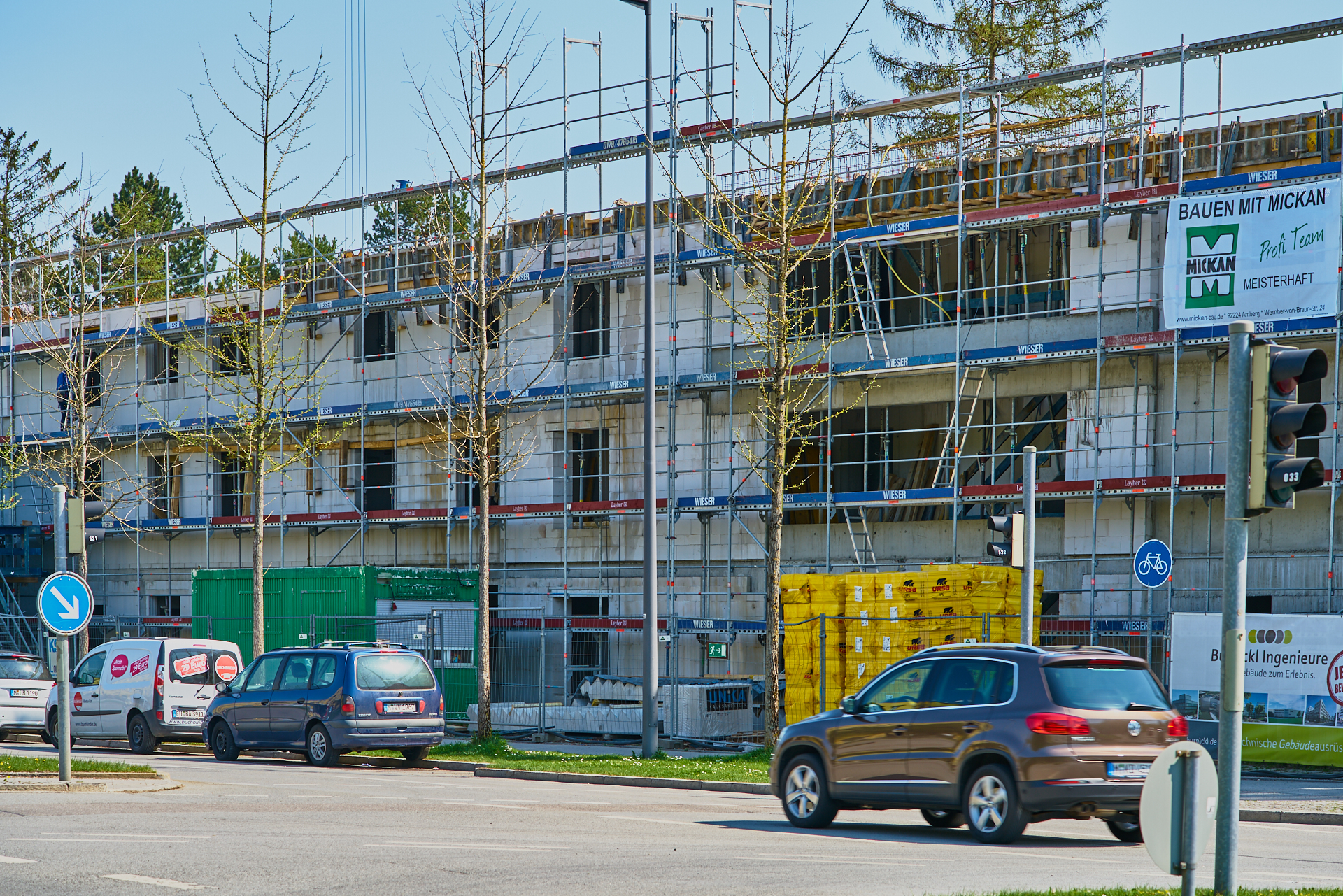 19.04.2018 - Baustelle Maikäfersiedlung in der Bad Schachener Straße in Neuperlach