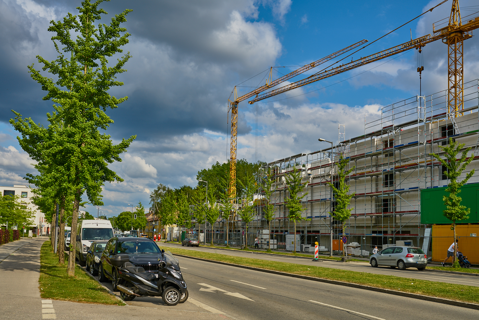 10.05.20018 - Baustelle Maikäfersiedlung in der Bad Schachener Straße in Neuperlach