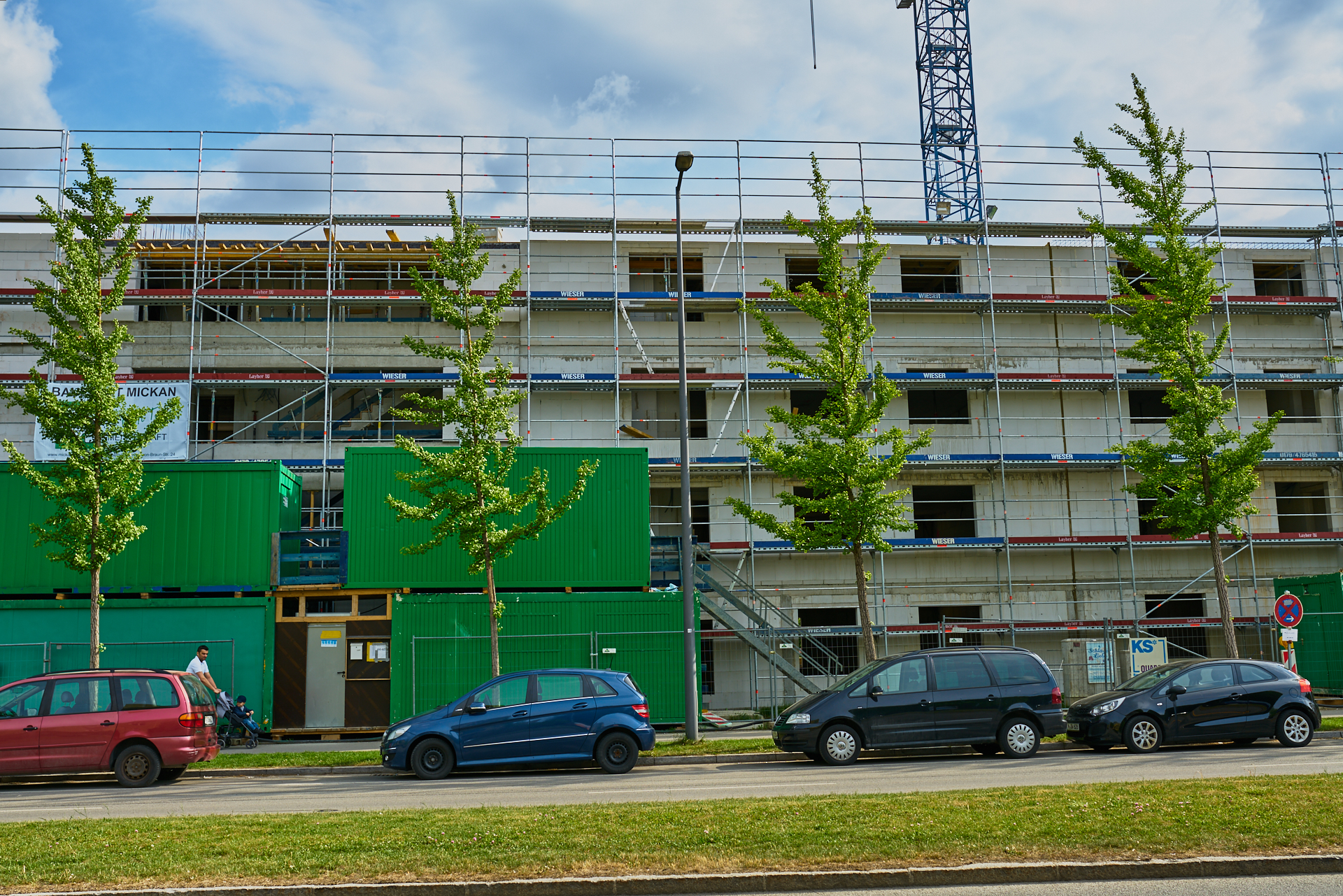 10.05.20018 - Baustelle Maikäfersiedlung in der Bad Schachener Straße in Neuperlach