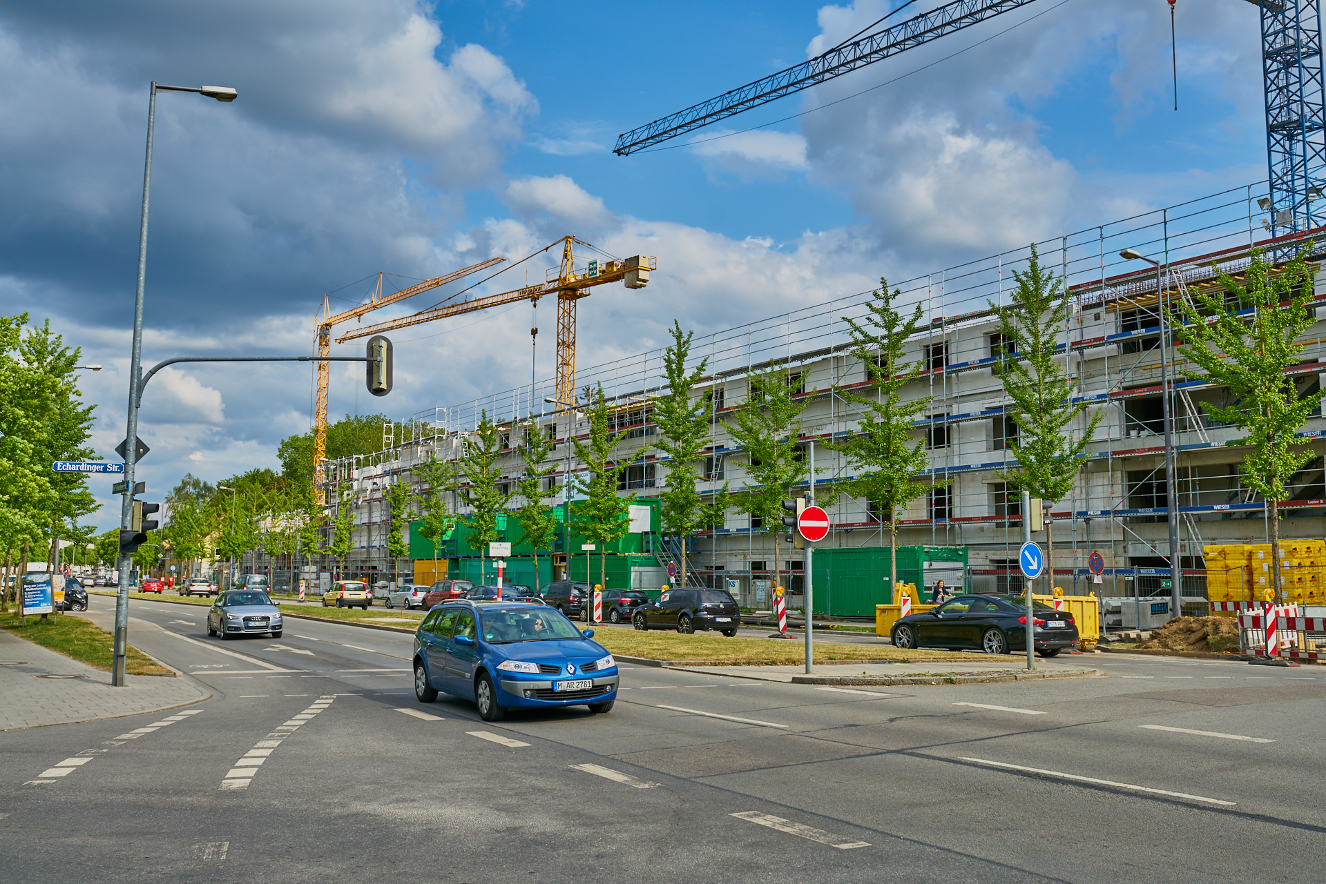 10.05.20018 - Baustelle Maikäfersiedlung in der Bad Schachener Straße in Neuperlach