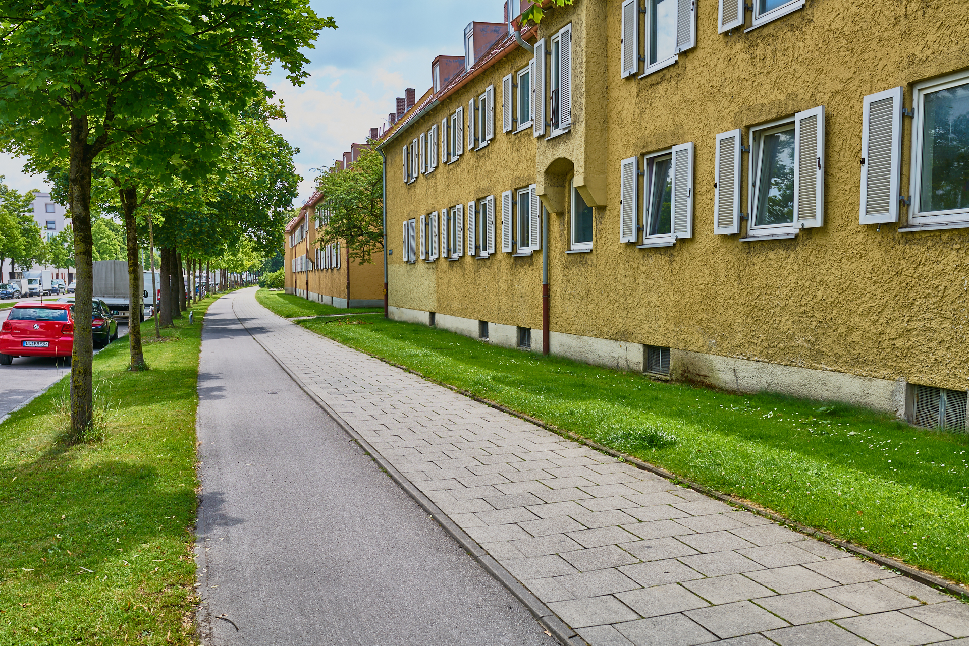 23.06.2018 - Baustelle Maikäfersiedlung in der Bad Schachener Straße in Neuperlach