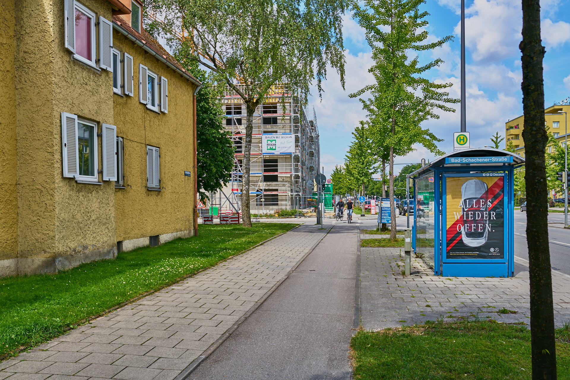 23.06.2018 - Baustelle Maikäfersiedlung in der Bad Schachener Straße in Neuperlach