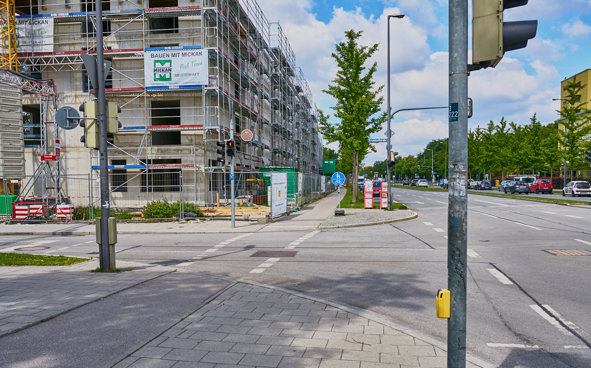 23.06.2018 - Baustelle Maikäfersiedlung in der Bad Schachener Straße in Neuperlach