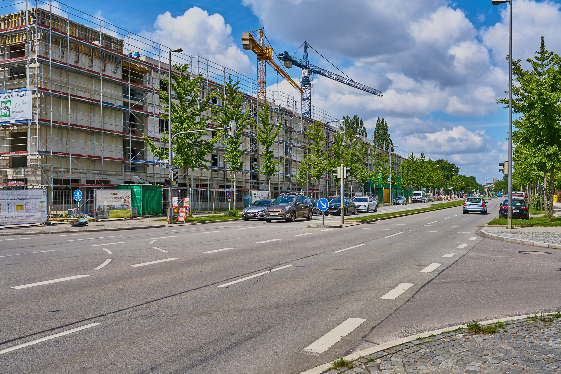 23.06.2018 - Baustelle Maikäfersiedlung in der Bad Schachener Straße in Neuperlach