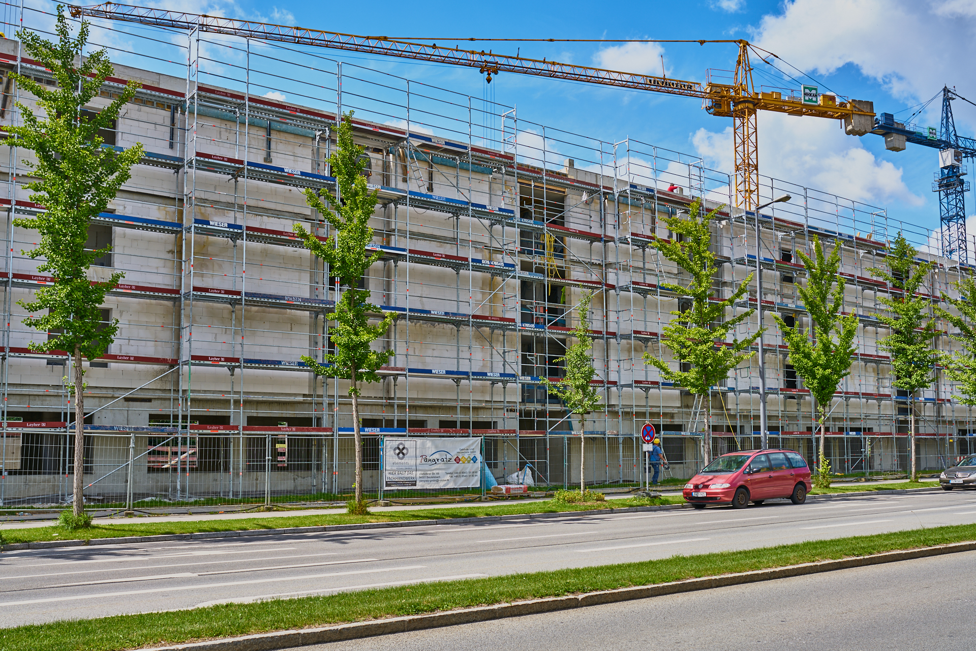 23.06.2018 - Baustelle Maikäfersiedlung in der Bad Schachener Straße in Neuperlach