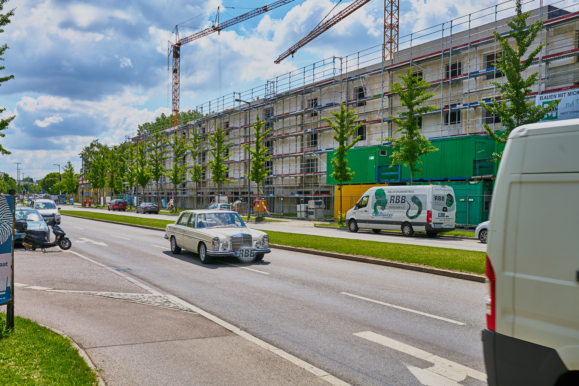 23.06.2018 - Baustelle Maikäfersiedlung in der Bad Schachener Straße in Neuperlach