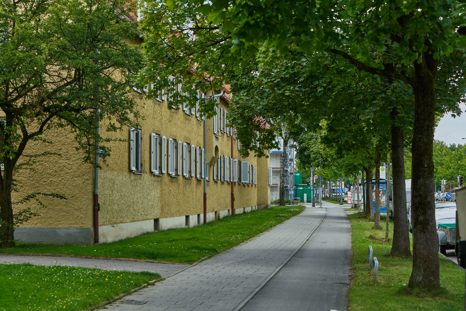 12.07.2018 - Baustelle Maikäfersiedlung in der Bad Schachener Straße in Neuperlach
