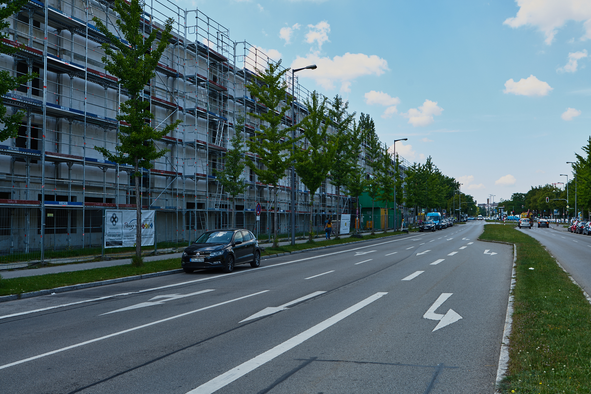 30.07.2018 - Baustelle Maikäfersiedlung in der Bad Schachener Straße in Neuperlach