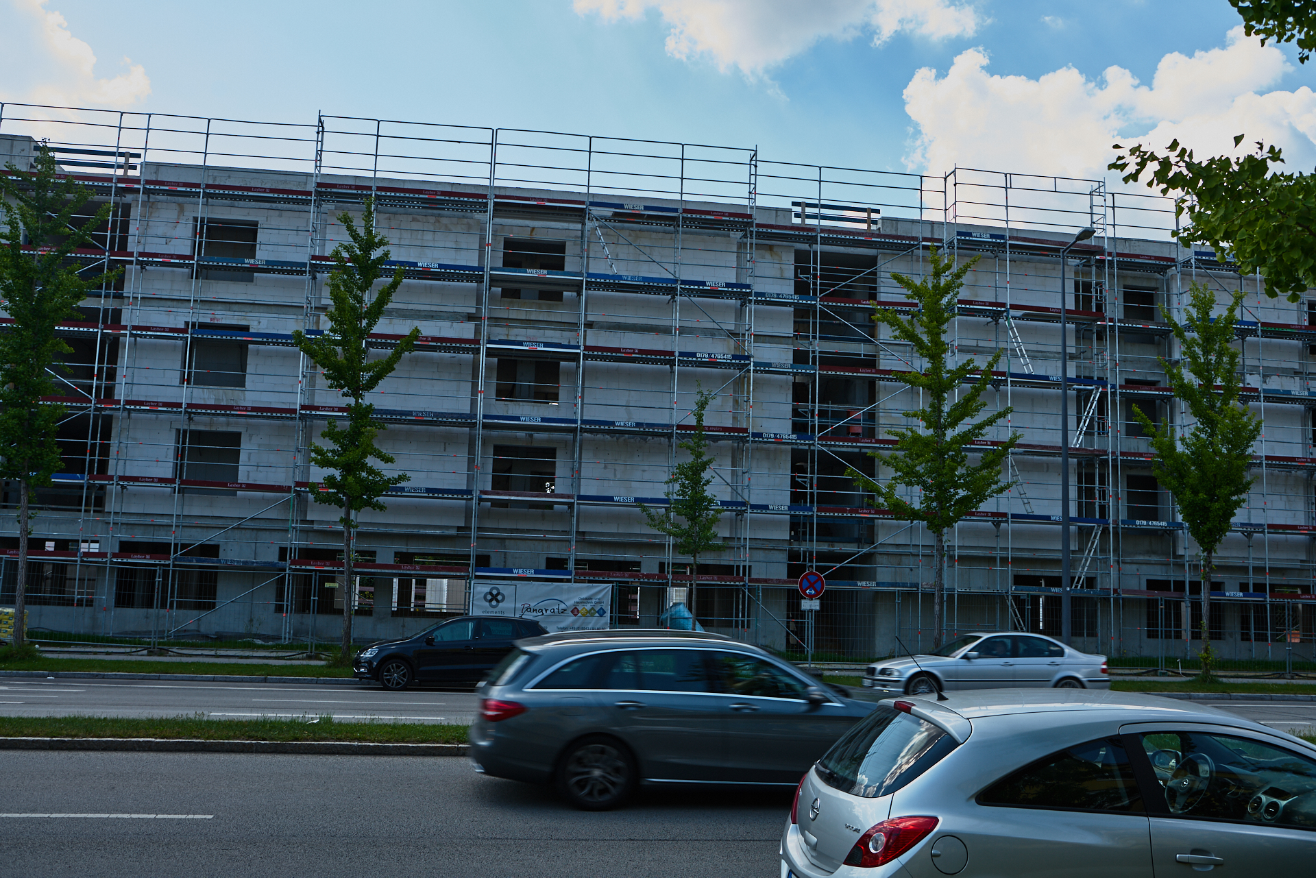 30.07.2018 - Baustelle Maikäfersiedlung in der Bad Schachener Straße in Neuperlach