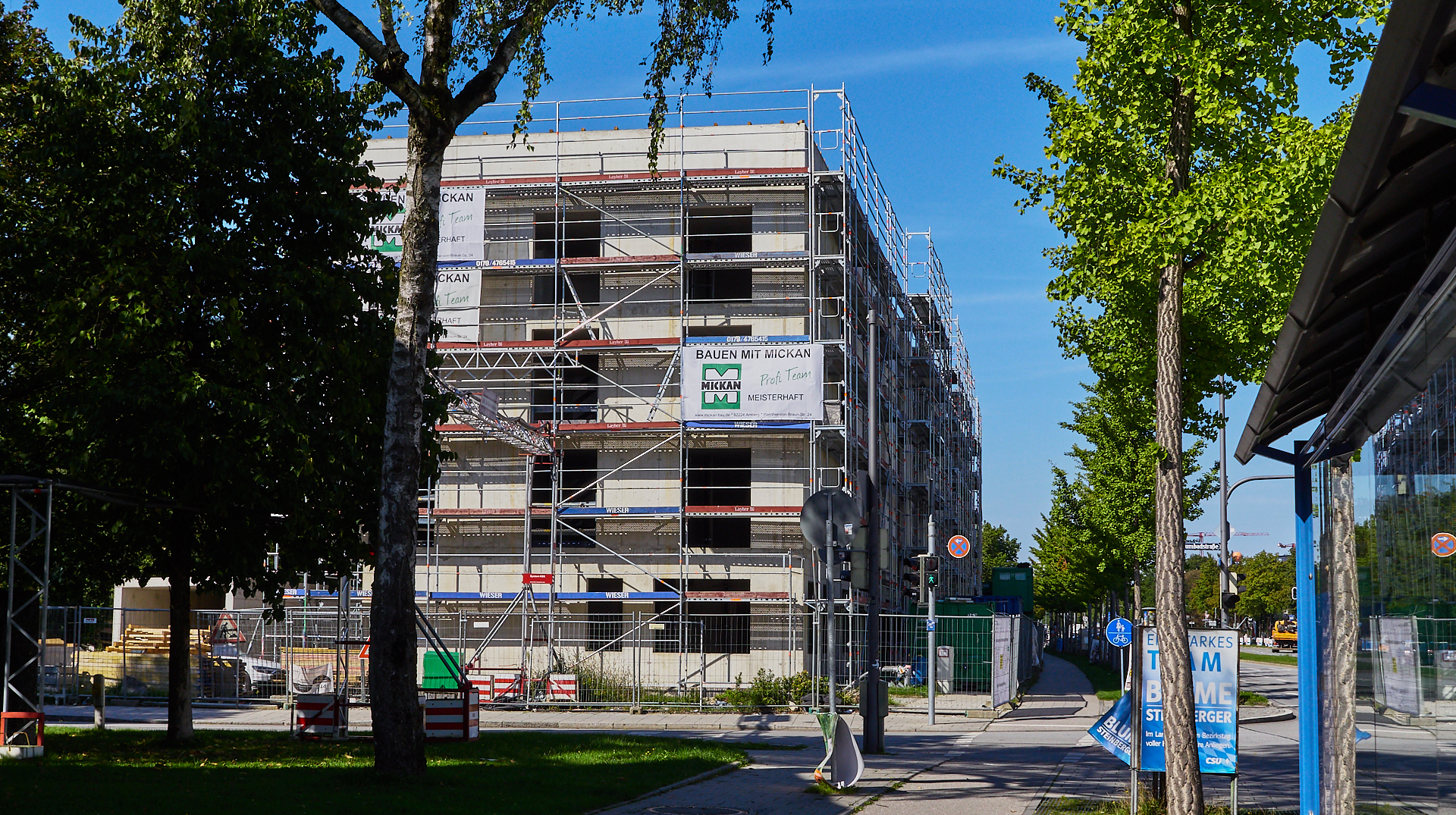 10.09.20108 - Baustelle Maikäfersiedlung in der Bad Schachener Straße in Neuperlach