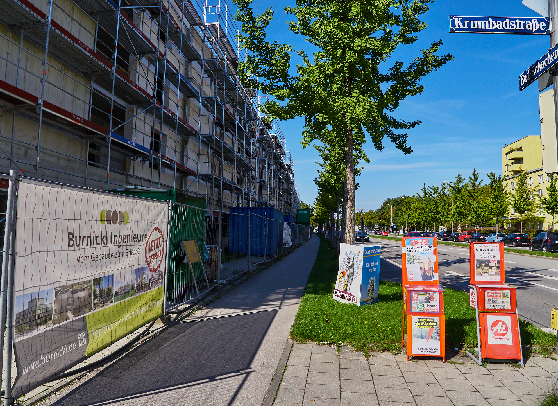 10.09.20108 - Baustelle Maikäfersiedlung in der Bad Schachener Straße in Neuperlach