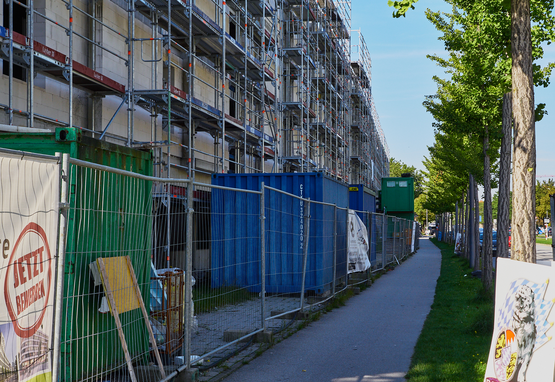 10.09.20108 - Baustelle Maikäfersiedlung in der Bad Schachener Straße in Neuperlach
