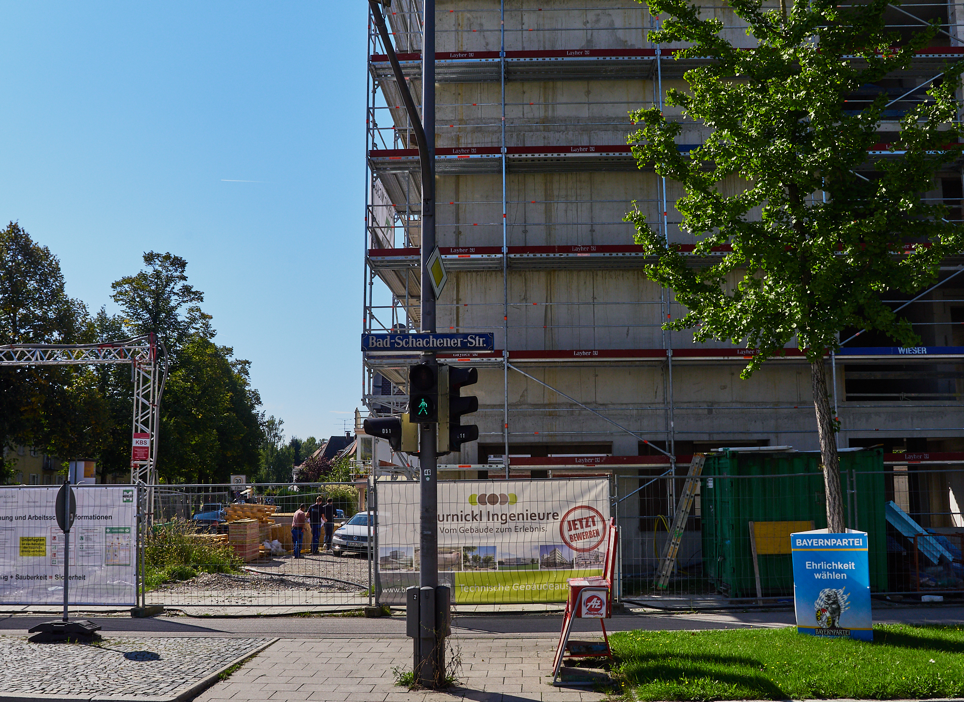 10.09.20108 - Baustelle Maikäfersiedlung in der Bad Schachener Straße in Neuperlach