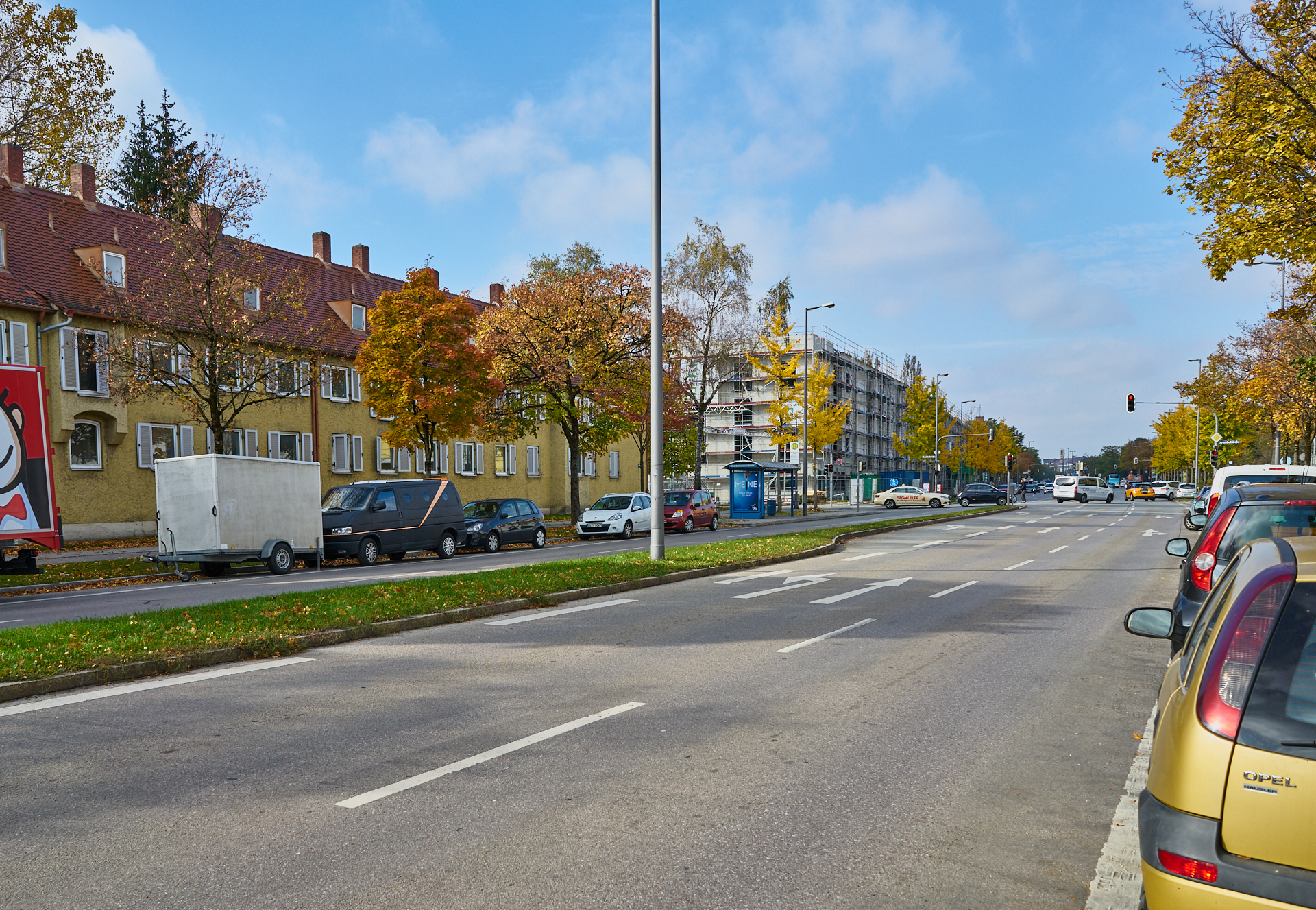 26.10.2018 - Baustelle Maikäfersiedlung in der Bad Schachener Straße in Neuperlach