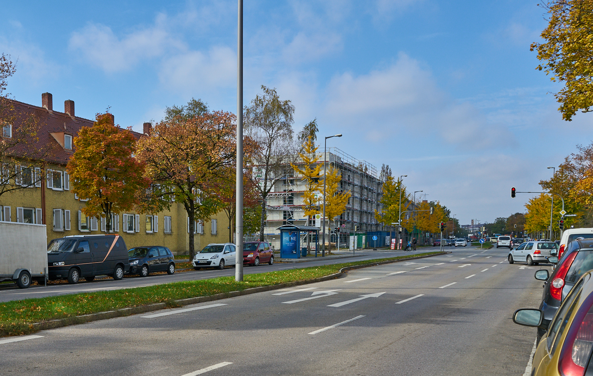 26.10.2018 - Baustelle Maikäfersiedlung in der Bad Schachener Straße in Neuperlach