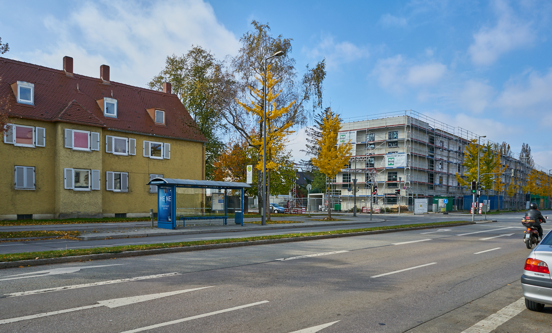 26.10.2018 - Baustelle Maikäfersiedlung in der Bad Schachener Straße in Neuperlach