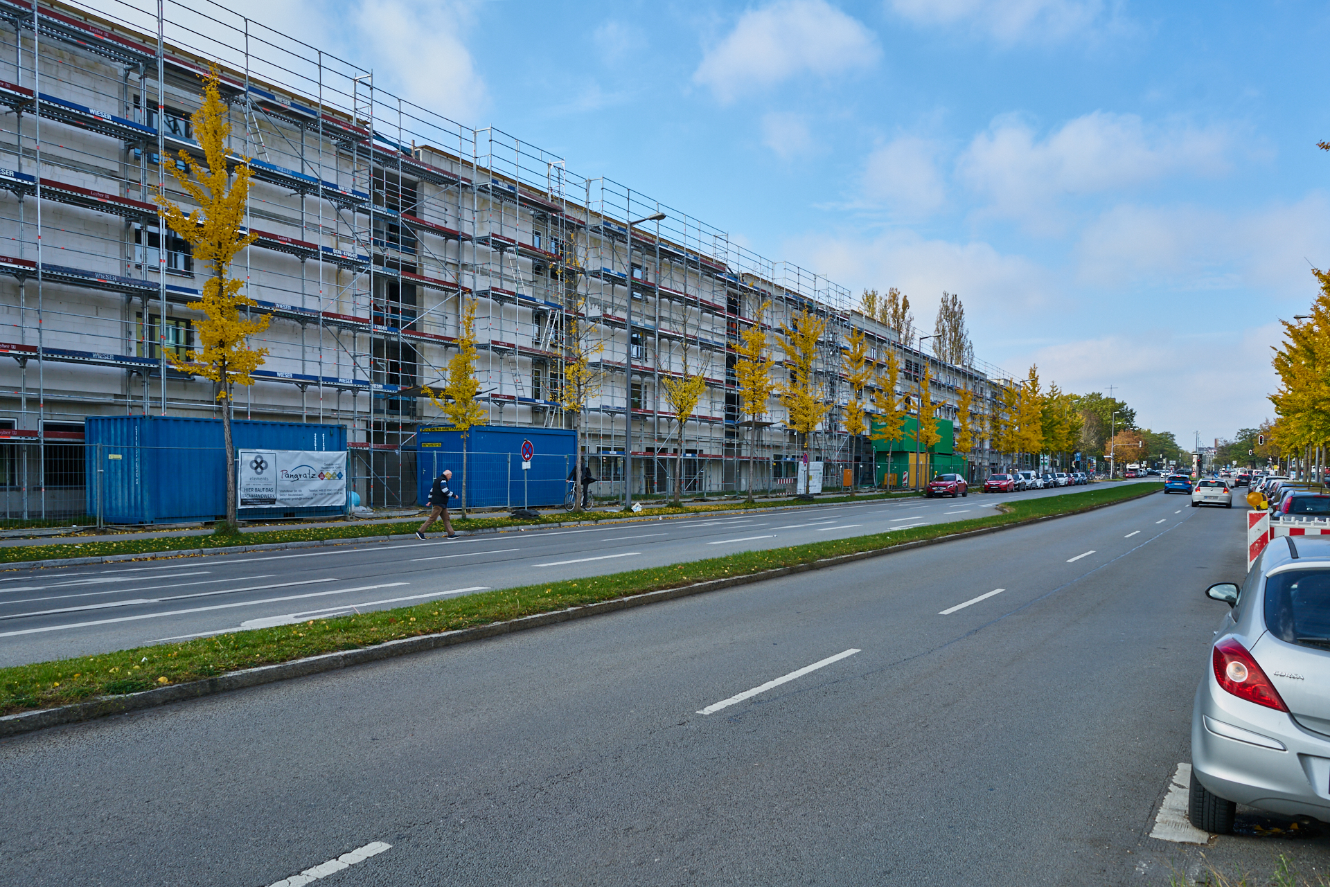 26.10.2018 - Baustelle Maikäfersiedlung in der Bad Schachener Straße in Neuperlach