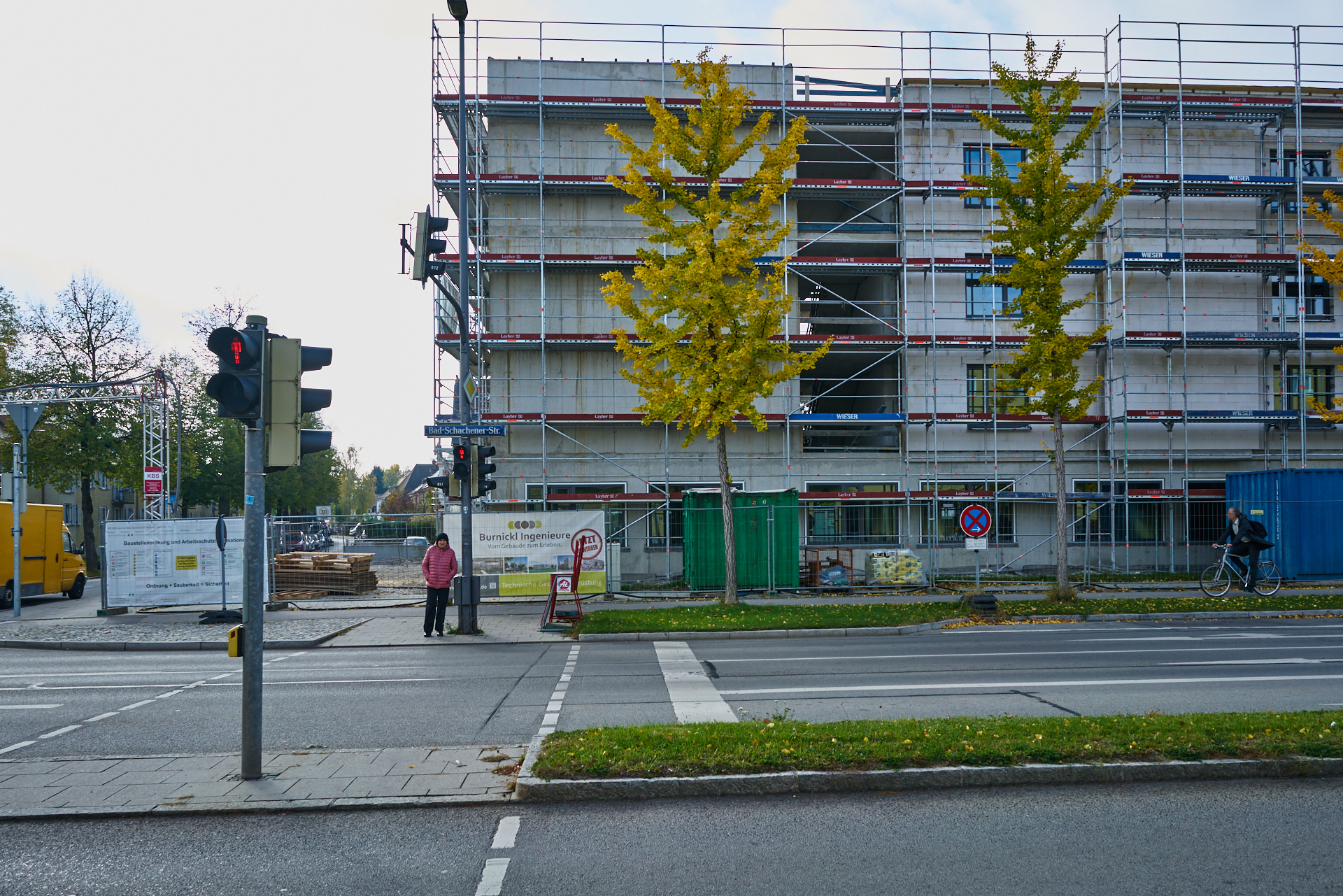 26.10.2018 - Baustelle Maikäfersiedlung in der Bad Schachener Straße in Neuperlach