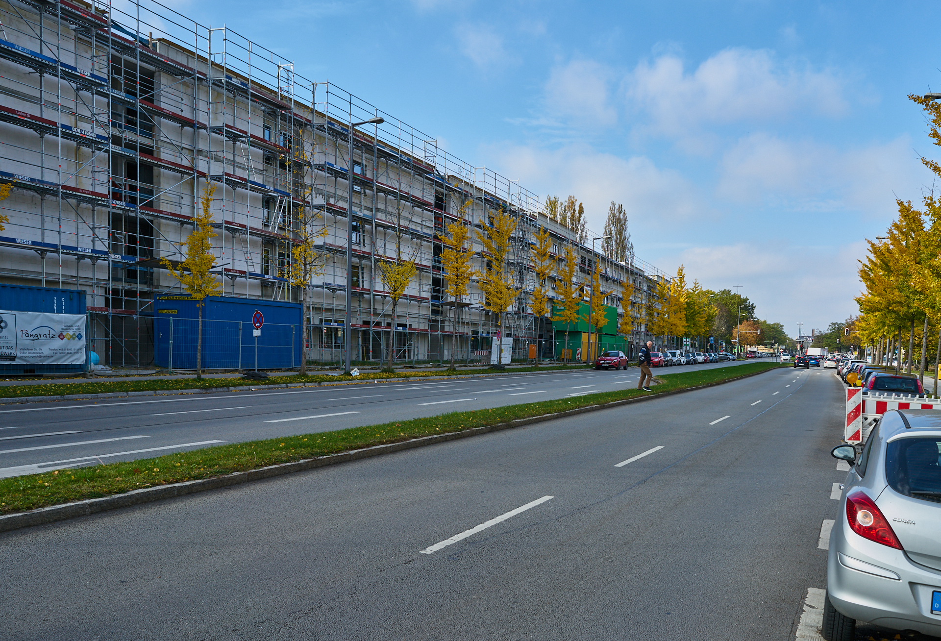 26.10.2018 - Baustelle Maikäfersiedlung in der Bad Schachener Straße in Neuperlach