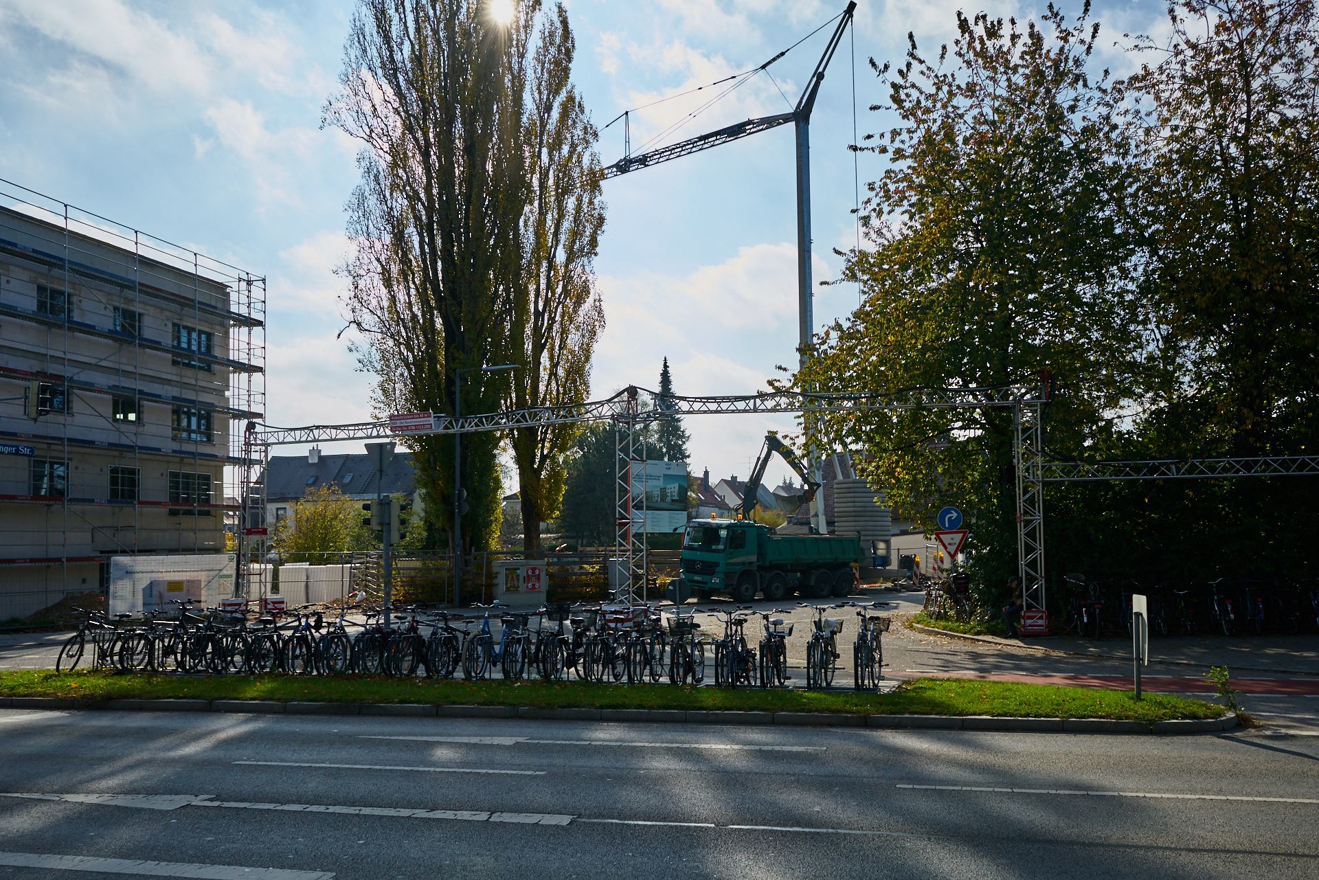 26.10.2018 - Baustelle Maikäfersiedlung in der Bad Schachener Straße in Neuperlach