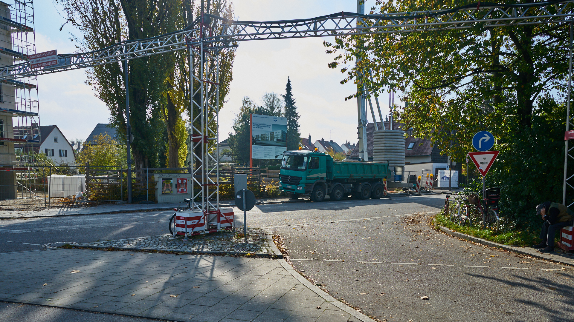 26.10.2018 - Baustelle Maikäfersiedlung in der Bad Schachener Straße in Neuperlach