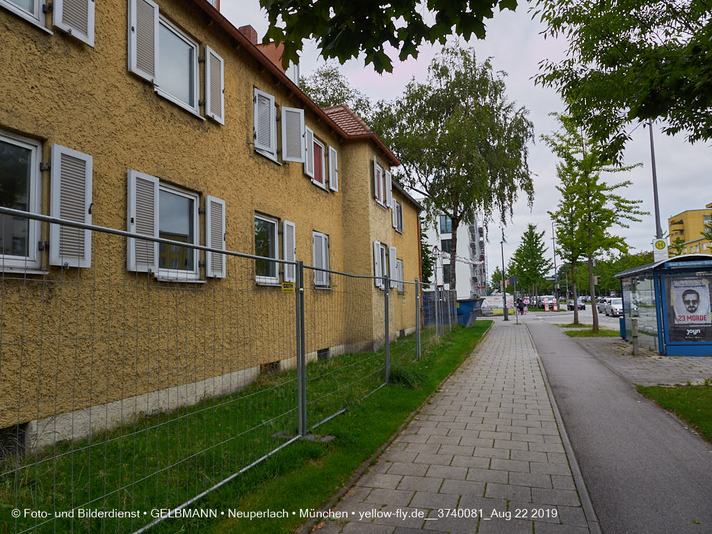 22.08.2019 - Baustelle Maikäfersiedlung in Neuperlach