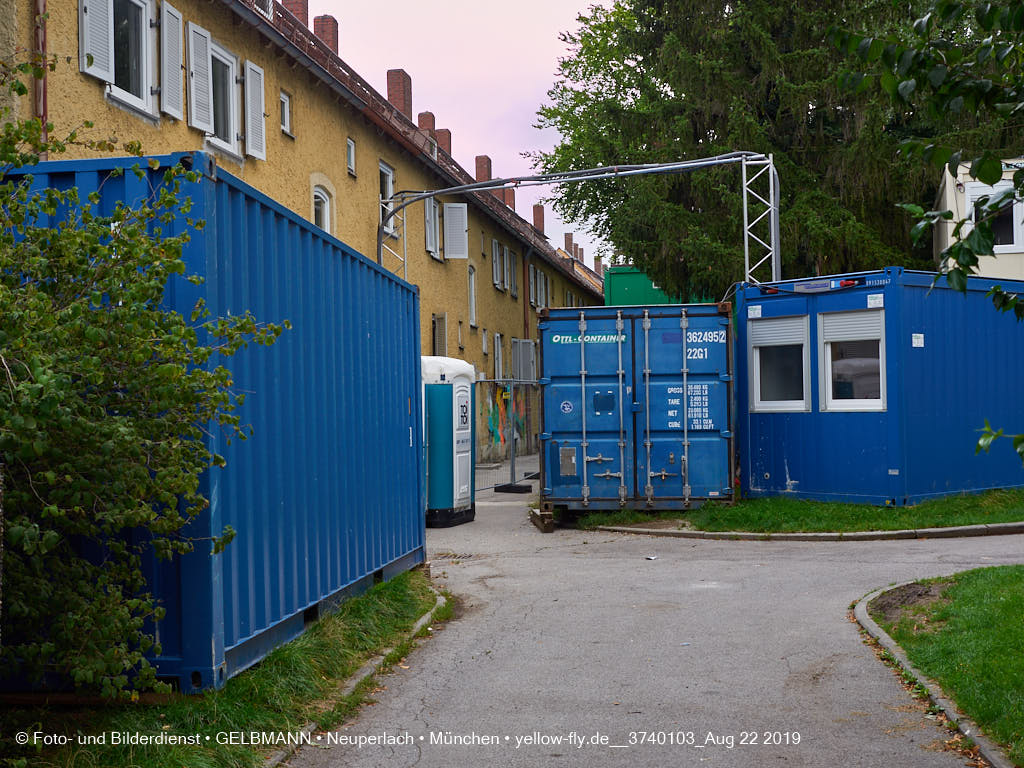 22.08.2019 - Baustelle Maikäfersiedlung in Neuperlach