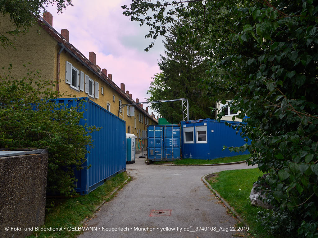 22.08.2019 - Baustelle Maikäfersiedlung in Neuperlach