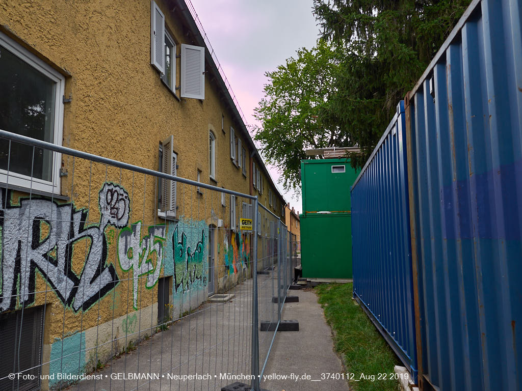 22.08.2019 - Baustelle Maikäfersiedlung in Neuperlach