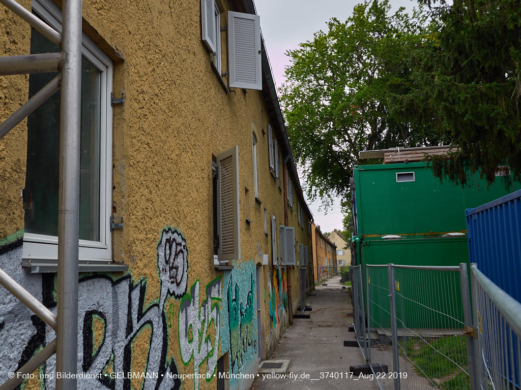 22.08.2019 - Baustelle Maikäfersiedlung in Neuperlach