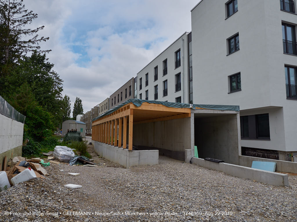 22.08.2019 - Baustelle Maikäfersiedlung in Neuperlach