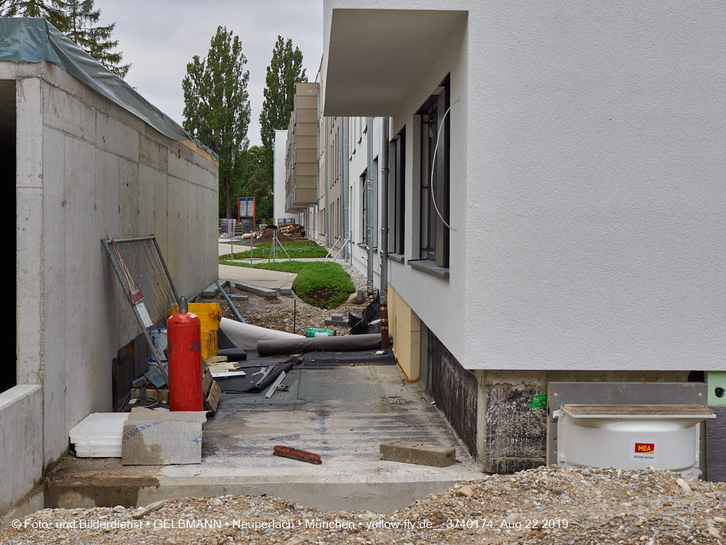 22.08.2019 - Baustelle Maikäfersiedlung in Neuperlach
