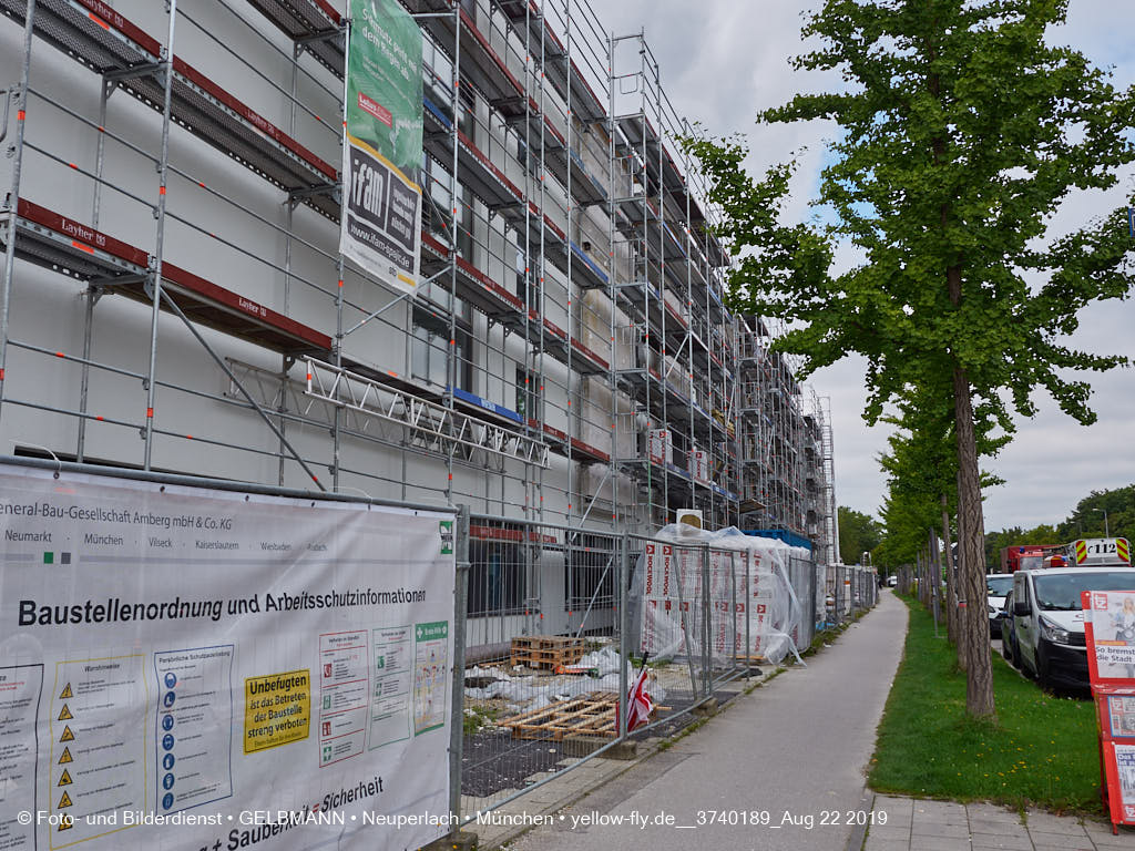 22.08.2019 - Baustelle Maikäfersiedlung in Neuperlach