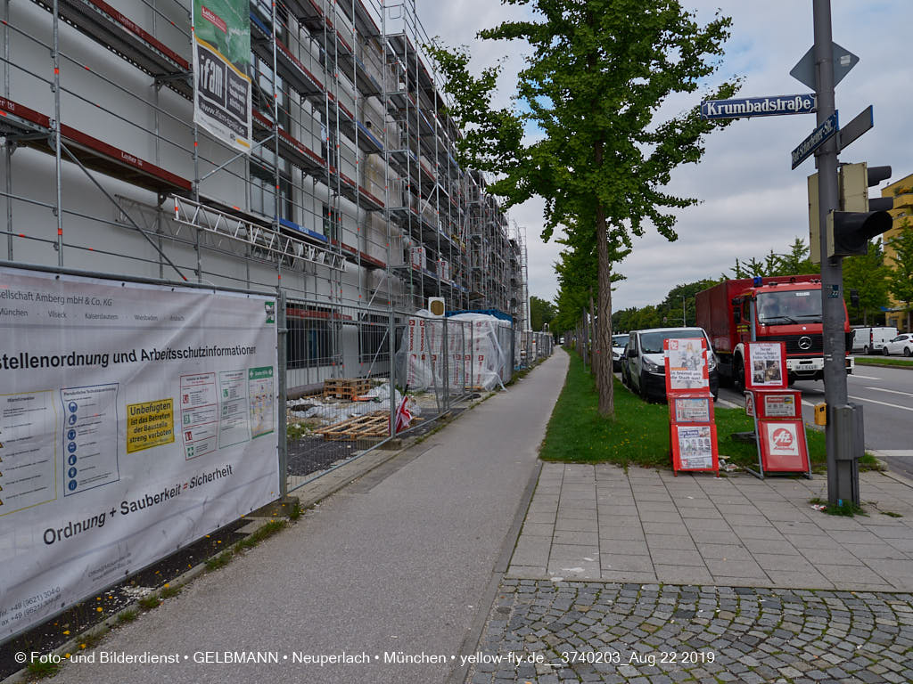 22.08.2019 - Baustelle Maikäfersiedlung in Neuperlach