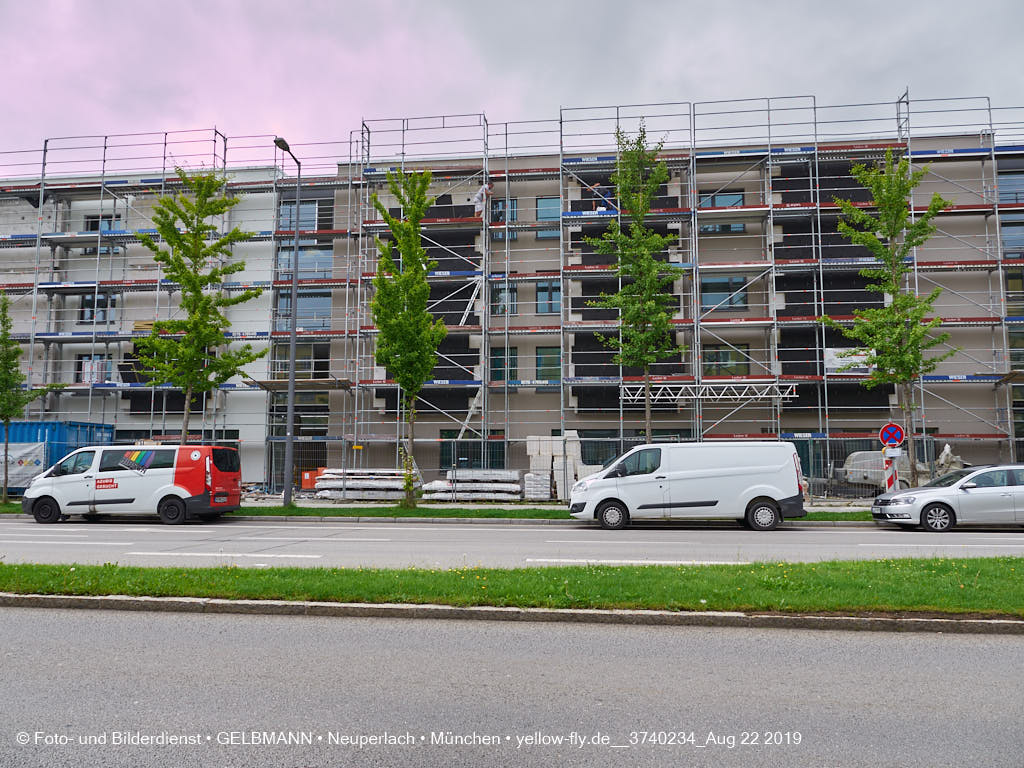 22.08.2019 - Baustelle Maikäfersiedlung in Neuperlach