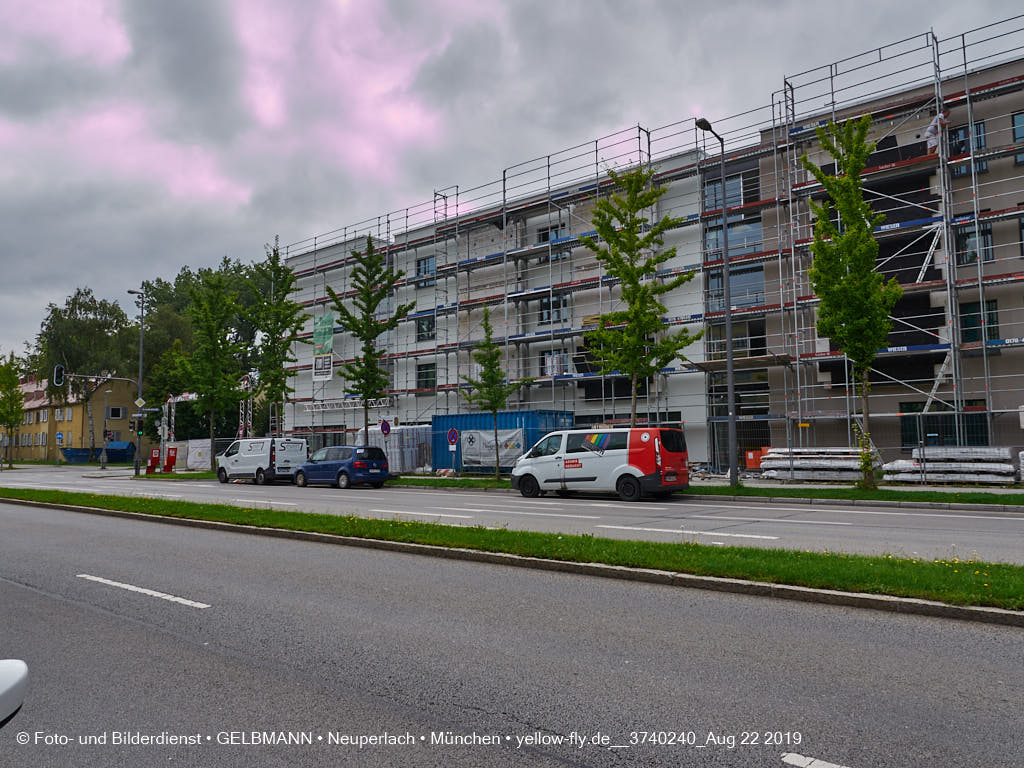 22.08.2019 - Baustelle Maikäfersiedlung in Neuperlach