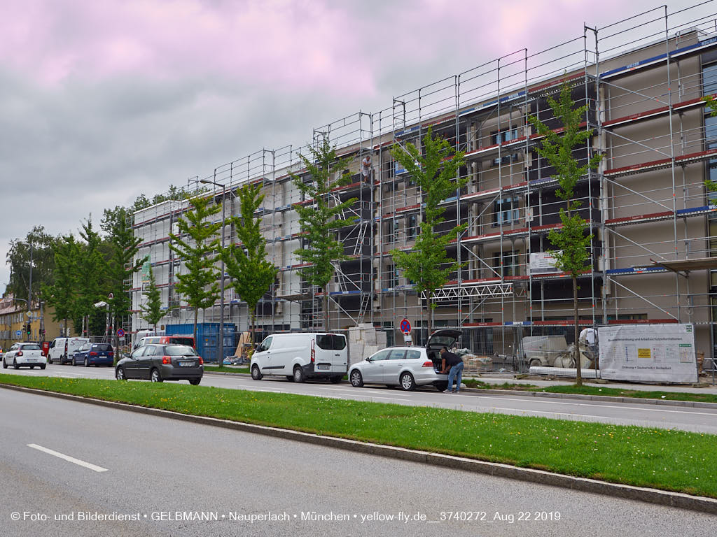 22.08.2019 - Baustelle Maikäfersiedlung in Neuperlach