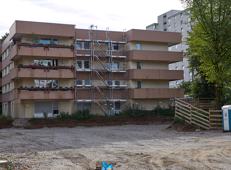 14.08.2019 - Die Aufstockungsarbeiten am OMGR beginnen