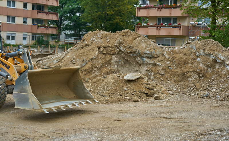 06.09.2019 - Aufstockungsbaustelle Oskar-Maria-Graf-Ring im September 2019
