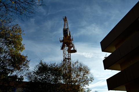 23.10.2019 - Ein Kran für den Oskar-Maria-Graf-Ring